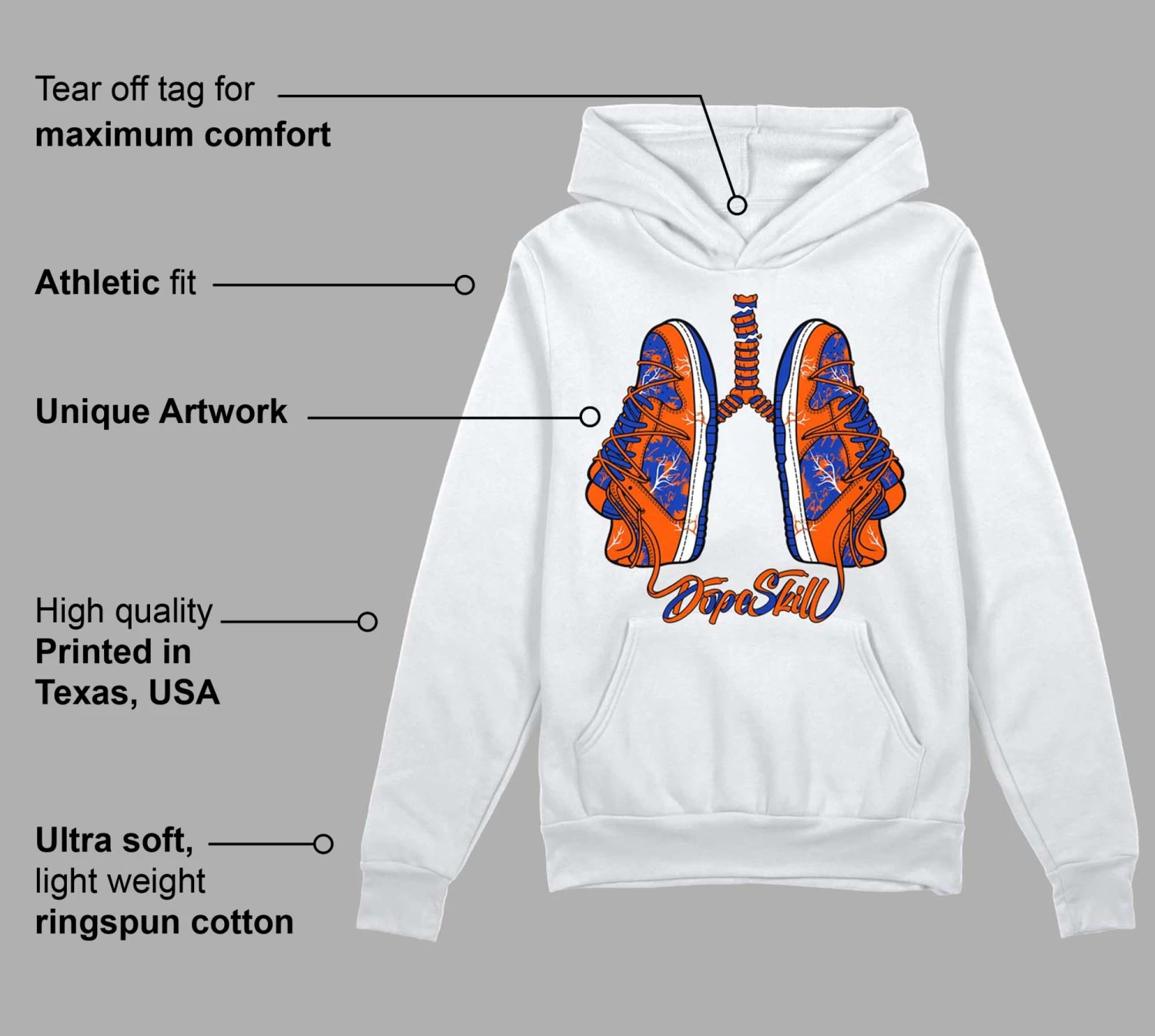 Dunk Low Futura Orange Blaze DopeSkill Hoodie Sweatshirt Breathe Graphic 3 Dunk Low Futura Orange Blaze DopeSkill Hoodie Sweatshirt Breathe Graphic - Image 3