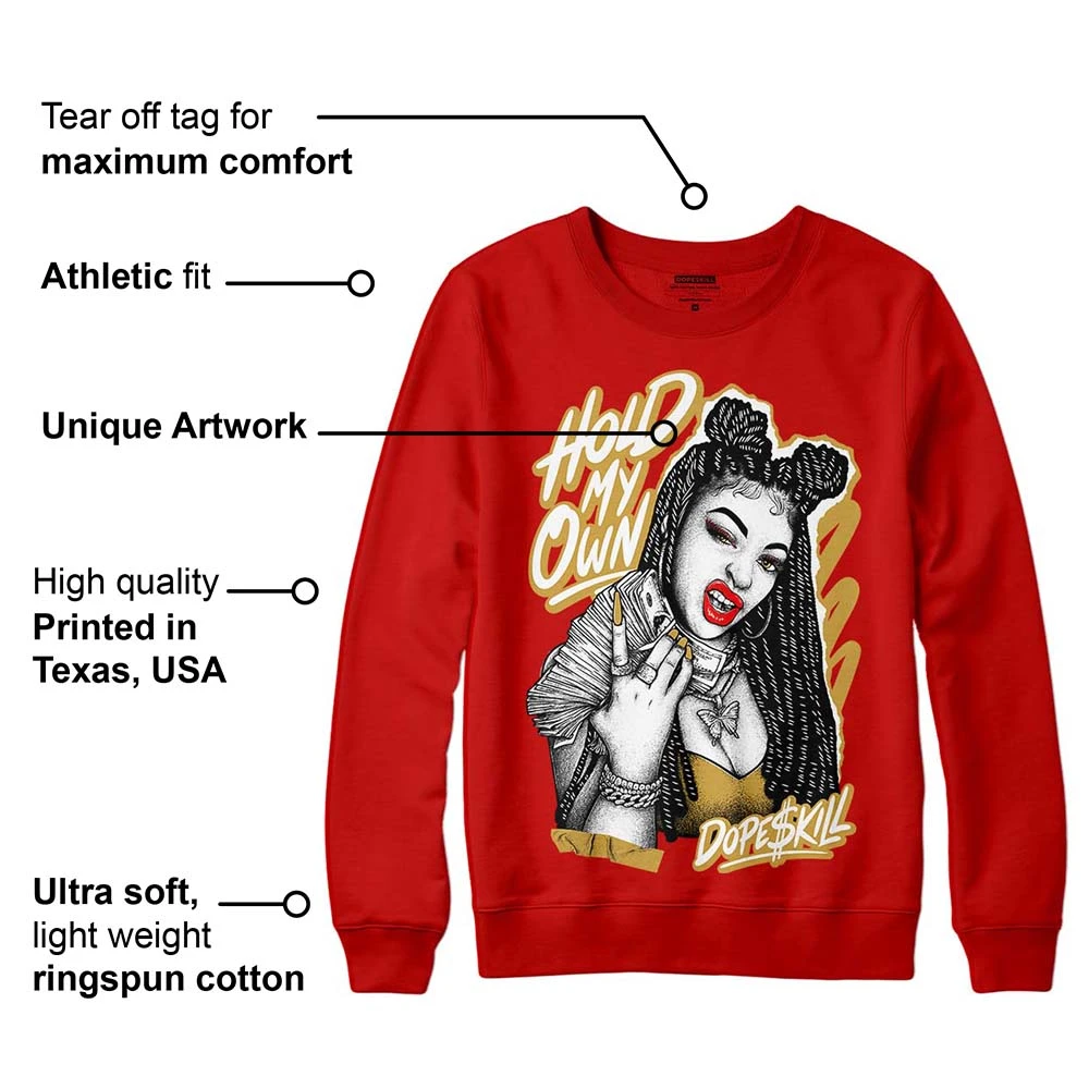 Red Collection DopeSkill Red Sweatshirt New H.M.O Graphic 2 Red Collection DopeSkill Red Sweatshirt New H.M.O Graphic - Image 2