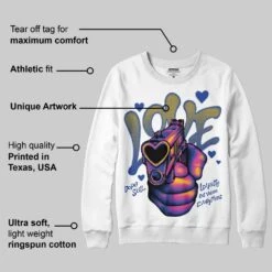 Royal Blue Collection DopeSkill Sweatshirt Love Shot Graphic -Dopeskill Brand mota 67651c4b 8574 4a79 9c43 ffbdb7b0034b