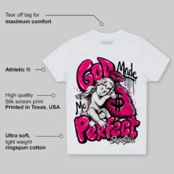 Fierce Pink 1s DopeSkill Toddler Kids T-shirt God Made Me Perfect Graphic -Dopeskill Brand mota 7ad49f91 3453 4f91 9c08 f38d5d2c78af
