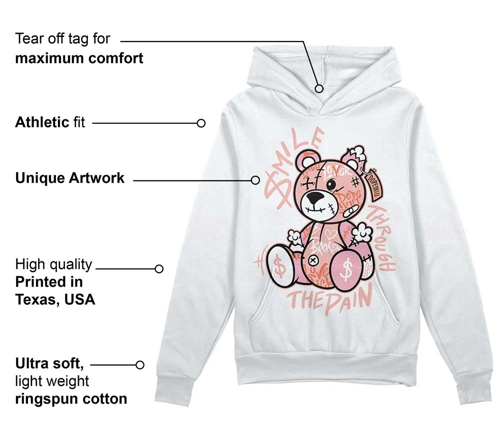 Legend Pink 11s DopeSkill Hoodie Sweatshirt Smile Through The Pain Graphic 3 Legend Pink 11s DopeSkill Hoodie Sweatshirt Smile Through The Pain Graphic - Image 3