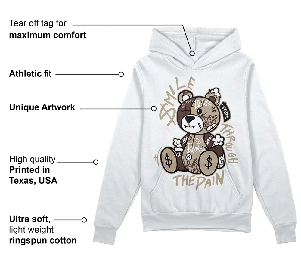 Latte 1s DopeSkill Hoodie Sweatshirt Smile Through The Pain Graphic 3 Latte 1s DopeSkill Hoodie Sweatshirt Smile Through The Pain Graphic - Image 3