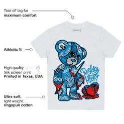 Military Blue 4s DopeSkill Toddler Kids T-shirt Broken Heart Graphic -Dopeskill Brand mota a089116f 29b2 451a a41c 2145e9dd04b8