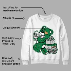 Pine Green 4s DopeSkill Sweatshirt Bear Steals Sneaker Graphic -Dopeskill Brand mota a371fab7 09d2 4a32 833f 03e5eb8bdfd3