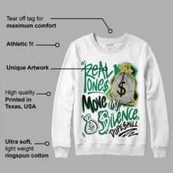Lucky Green 5s DopeSkill Sweatshirt Real Ones Move In Silence Graphic -Dopeskill Brand mota b057eff3 8cbc 45c8 814c 72d06cebb985