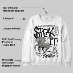 Black Cat 3s DopeSkill Sweatshirt Speak It Graphic -Dopeskill Brand mota b36681b5 8c5f 4f56 968d 57f797347f79