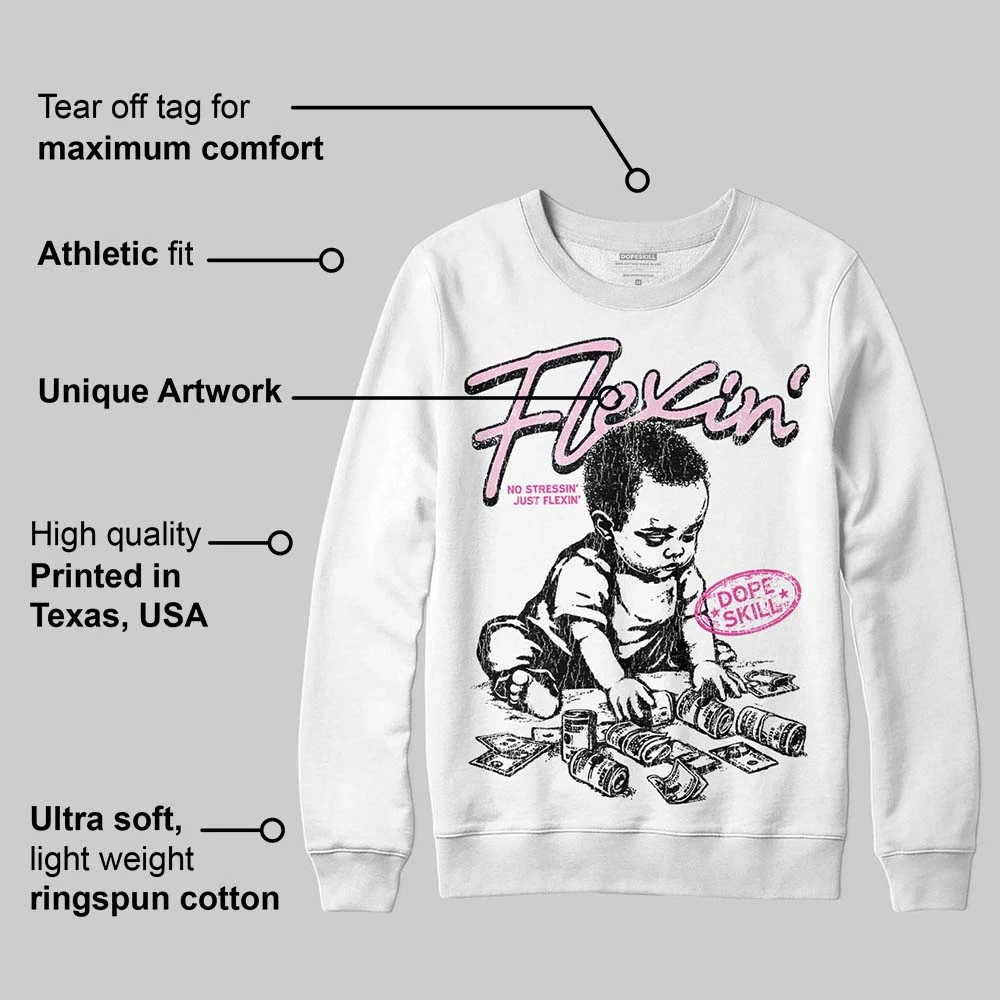 Triple Pink Dunk DopeSkill Sweatshirt Flexin' Graphic 3 Triple Pink Dunk DopeSkill Sweatshirt Flexin' Graphic - Image 3