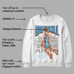 Dunk Futura University Blue DopeSkill Sweatshirt Thunder Dunk Graphic -Dopeskill Brand mota dffa5efb 650e 4e66 8bfb 000207aacf4c