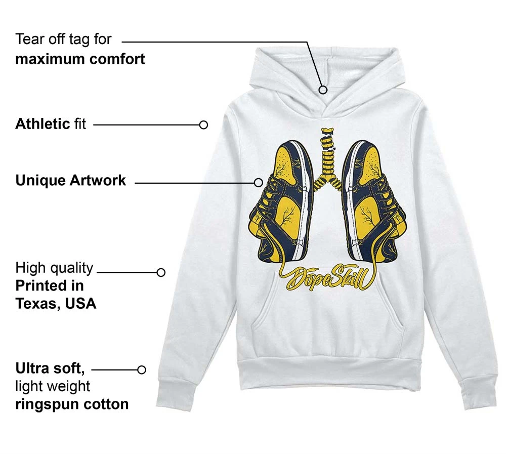 Michigan Dunks DopeSkill Hoodie Sweatshirt Breathe Graphic 3 Michigan Dunks DopeSkill Hoodie Sweatshirt Breathe Graphic - Image 3