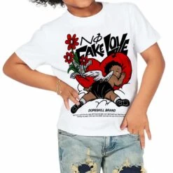 Panda White Black Dunk DopeSkill Toddler Kids T-shirt No Fake Love Graphic -Dopeskill Brand n 19bb92c5 24aa 40cf a05a 9ed3499f185d