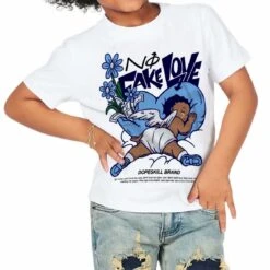 Powder Blue 9s DopeSkill Toddler Kids T-shirt No Fake Love Graphic -Dopeskill Brand n 1c4406d6 72c4 4dcc be06 87a3de85b532