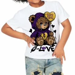 Field Purple 12s DopeSkill Toddler Kids T-shirt Broken Bear Graphic -Dopeskill Brand n 57d48bd8 6021 42e3 a603 e1aee38f7ff9