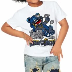 Diffused Blue 11s DopeSkill Toddler Kids T-shirt Born To Be Rich Graphic -Dopeskill Brand n e2b3f6a2 0bed 459d 803d e581636da80f