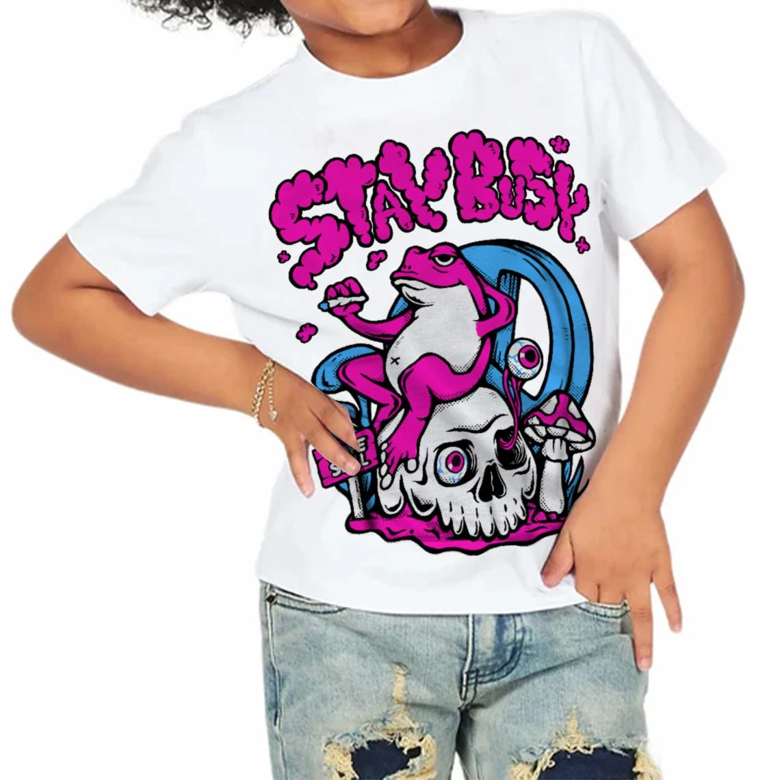 Dunk Active Fuchsia DopeSkill Toddler Kids T-shirt Stay Busy Graphic 3 Dunk Active Fuchsia DopeSkill Toddler Kids T-shirt Stay Busy Graphic - Image 3