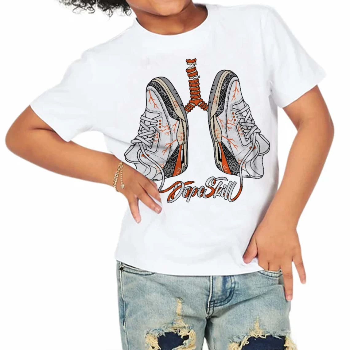 Georgia Peach 3s DopeSkill Toddler Kids T-shirt Breathe Graphic 4 Georgia Peach 3s DopeSkill Toddler Kids T-shirt Breathe Graphic - Image 4