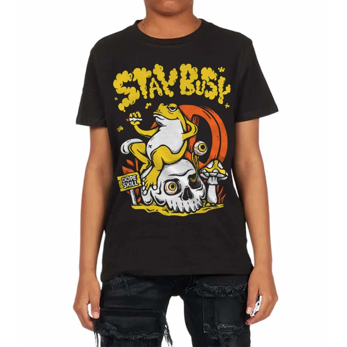 Black Tour Yellow AJ 4 Thunder DopeSkill Toddler Kids T-shirt Stay Busy Graphic 3 Black Tour Yellow AJ 4 Thunder DopeSkill Toddler Kids T-shirt Stay Busy Graphic - Image 3