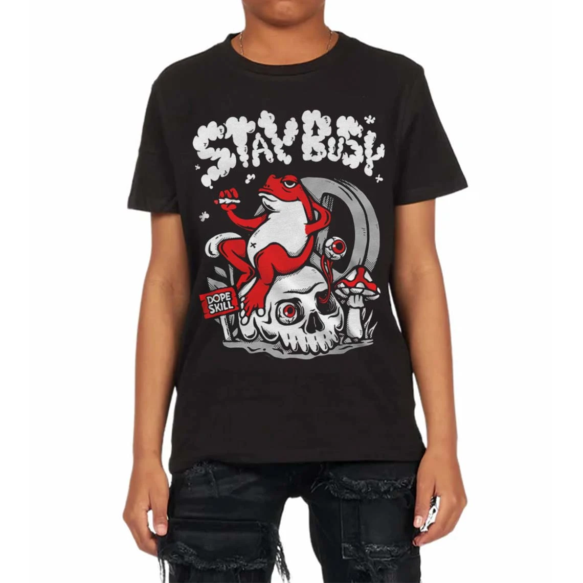 Black And White Collection DopeSkill Toddler Kids T-shirt Stay Busy Graphic 3 Black And White Collection DopeSkill Toddler Kids T-shirt Stay Busy Graphic - Image 3