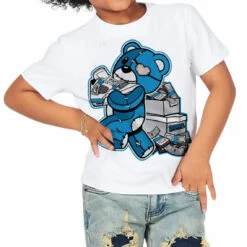 Military Blue 4s DopeSkill Toddler Kids T-shirt Bear Steals Sneaker Graphic -Dopeskill Brand nu d7ebc4aa fab5 4223 b3e6 9e5b0b1633c0