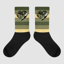 Craft Olive 4s DopeSkill Sublimated Socks Horizontal Stripes Graphic