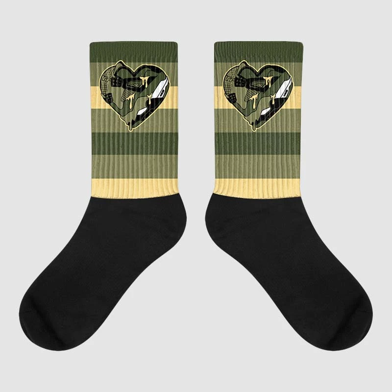 Craft Olive 4s DopeSkill Sublimated Socks Horizontal Stripes Graphic 1 Craft Olive 4s DopeSkill Sublimated Socks Horizontal Stripes Graphic