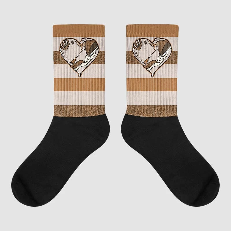 Palomino 3s DopeSkill Sublimated Socks Horizontal Stripes Graphic 1 Palomino 3s DopeSkill Sublimated Socks Horizontal Stripes Graphic