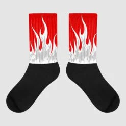 Cherry 12s DopeSkill Sublimated Socks FIRE Graphic