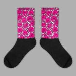 Fierce Pink 1s DopeSkill Sublimated Socks Slime Graphic