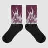 Burgundy 5s DopeSkill Sublimated Socks FIRE Graphic