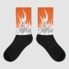 Georgia Peach 3s DopeSkill Sublimated Socks FIRE Graphic