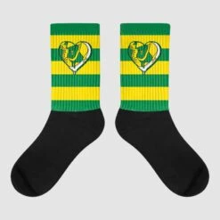 Dunk Low Reverse Brazil Sublimated Socks Horizontal Stripes Graphic