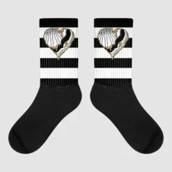 Gratitude 11s DopeSkill Sublimated Socks Horizontal Stripes Graphic