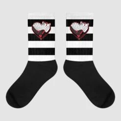 Red Taxi 12s DopeSkill Sublimated Socks Horizontal Stripes Graphic