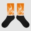 Dunk Low Magma Orange DopeSkill Sublimated Socks FIRE Graphic
