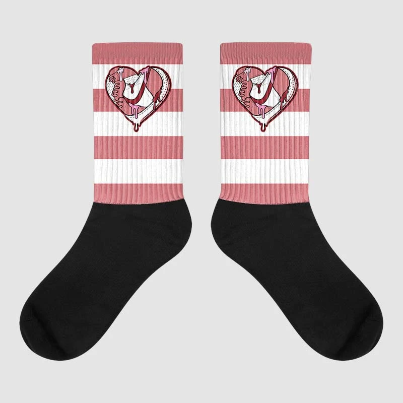 Valentine's Day Collection DopeSkill Sublimated Socks Horizontal Stripes Graphic 1 Valentine's Day Collection DopeSkill Sublimated Socks Horizontal Stripes Graphic