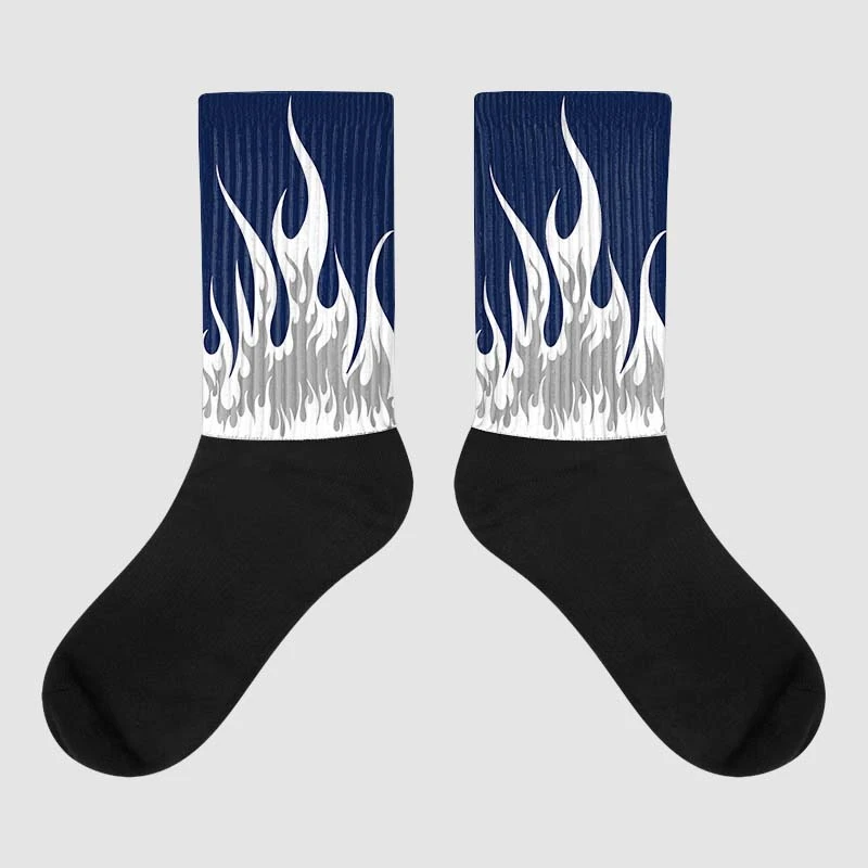 AJ Spizike White Obsidian DopeSkill Sublimated Socks FIRE Graphic 1 AJ Spizike White Obsidian DopeSkill Sublimated Socks FIRE Graphic