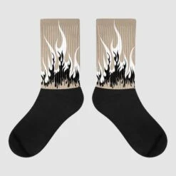 Latte 1s DopeSkill Sublimated Socks FIRE Graphic