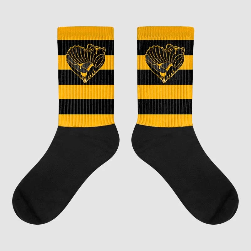 Black Taxi 12s Sublimated Socks Horizontal Stripes Graphic 1 Black Taxi 12s Sublimated Socks Horizontal Stripes Graphic